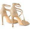 imageDREAM PAIRS Womens High Heels Sexy Cross Square Open Toe Strappy Dressy Sexy Stylish Stilettos Heels SandalsGoldglitter