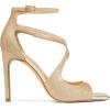 imageDREAM PAIRS Womens High Heels Sexy Cross Square Open Toe Strappy Dressy Sexy Stylish Stilettos Heels SandalsGoldglitter