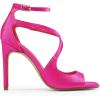 imageDREAM PAIRS Womens High Heels Sexy Cross Square Open Toe Strappy Dressy Sexy Stylish Stilettos Heels SandalsHot Pinksatin