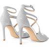 imageDREAM PAIRS Womens High Heels Sexy Cross Square Open Toe Strappy Dressy Sexy Stylish Stilettos Heels SandalsSilverglitter