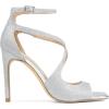 imageDREAM PAIRS Womens High Heels Sexy Cross Square Open Toe Strappy Dressy Sexy Stylish Stilettos Heels SandalsSilverglitter