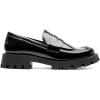 imageDREAM PAIRS Womens Loafers Lug Sole Slip On Platform Chunky Penny Loafers for Women Dressy and Work Business Casual Shoes for WomenBlackpat
