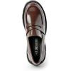 imageDREAM PAIRS Womens Loafers Lug Sole Slip On Platform Chunky Penny Loafers for Women Dressy and Work Business Casual Shoes for WomenBrownpat