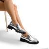 imageDREAM PAIRS Womens Loafers Lug Sole Slip On Platform Chunky Penny Loafers for Women Dressy and Work Business Casual Shoes for WomenSilverpat