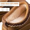 imageDREAM PAIRS Womens Slippers for Women Genuine Suede Platform Cozy FuzzyEasy Womens Platform Slipon Slippers Winter Fluffy Warm Comfy Furry Shoes for Outdoor Indoor HouseChestnut