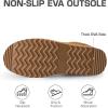 imageDREAM PAIRS Womens Slippers for Women Genuine Suede Platform Cozy FuzzyEasy Womens Platform Slipon Slippers Winter Fluffy Warm Comfy Furry Shoes for Outdoor Indoor HouseChestnut