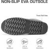 imageDREAM PAIRS Womens Slippers for Women Genuine Suede Platform Cozy FuzzyEasy Womens Platform Slipon Slippers Winter Fluffy Warm Comfy Furry Shoes for Outdoor Indoor HouseGrey