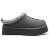 imageDREAM PAIRS Womens Slippers for Women Genuine Suede Platform Cozy FuzzyEasy Womens Platform Slipon Slippers Winter Fluffy Warm Comfy Furry Shoes for Outdoor Indoor HouseGrey