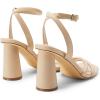 imageDREAM PAIRS Womens Strappy Round Heels Open Square Toe Ankle Strap Party Sandals Dress ShoesNudepu