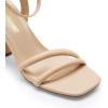 imageDREAM PAIRS Womens Strappy Round Heels Open Square Toe Ankle Strap Party Sandals Dress ShoesNudepu
