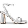 imageDREAM PAIRS Womens Strappy Round Heels Open Square Toe Ankle Strap Party Sandals Dress ShoesSilverpu