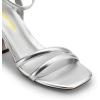 imageDREAM PAIRS Womens Strappy Round Heels Open Square Toe Ankle Strap Party Sandals Dress ShoesSilverpu