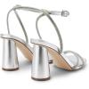 imageDREAM PAIRS Womens Strappy Round Heels Open Square Toe Ankle Strap Party Sandals Dress ShoesSilverrhinestone