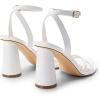 imageDREAM PAIRS Womens Strappy Round Heels Open Square Toe Ankle Strap Party Sandals Dress ShoesWhitepu