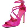 imageDREAM PAIRS Womens High Heels Sexy Cross Square Open Toe Strappy Dressy Sexy Stylish Stilettos Heels SandalsHot Pinksatin