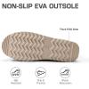 imageDREAM PAIRS Genuine Suede Classic Platform Boots for Women Water Resistant FuzzyClassic Ankle Winter Snow Low Boots with DIY Bows Faux Fur Lining Memory Foam AntiSlipSand
