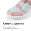 imageDREAM PAIRS Girls Shoes Toddler Sneakers Kids High Top Shoes with Hook and Loop Storybook Casual Walking ShoesPinkRainbow