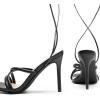 imageDREAM PAIRS Heels for Women Strappy High Stiletto Lace Up Heeled Sandals Square Open Toe Heels for Prom Party DatingBlackpu