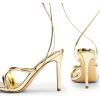 imageDREAM PAIRS Heels for Women Strappy High Stiletto Lace Up Heeled Sandals Square Open Toe Heels for Prom Party DatingGoldpu