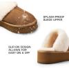 imageDREAM PAIRS Platform Slippers for Women Genuine Suede FuzzyEasy Cozy Memory Foam Waterproof Slippers Shoes for Indoor and OutdoorChestnut