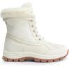 imageDREAM PAIRS Snow Boots for Women Waterproof Mid Calf Lace Up Duck Boots Warm Faux Fur FuzzyGo Bold Winter Boots for OutdoorBeige