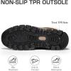 imageDREAM PAIRS Snow Boots for Women Waterproof Mid Calf Lace Up Duck Boots Warm Faux Fur FuzzyGo Bold Winter Boots for OutdoorLight Grey
