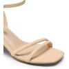 imageDREAM PAIRS Womens Chunky Strappy Heels Square Open Toe Ankle Buckle Low Heels Sandals for Daily Wedding Party DressNude