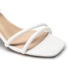 imageDREAM PAIRS Womens Chunky Strappy Heels Square Open Toe Ankle Buckle Low Heels Sandals for Daily Wedding Party DressWhitepu