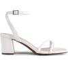 imageDREAM PAIRS Womens Chunky Strappy Heels Square Open Toe Ankle Buckle Low Heels Sandals for Daily Wedding Party DressWhitepu