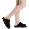 imageDREAM PAIRS Womens House Slippers Indoor Fuzzy Fluffy Furry Cozy Home Bedroom Comfy Winter Cute Warm Outdoor Shoes FuzzyEasyBlack