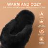 imageDREAM PAIRS Womens House Slippers Indoor Fuzzy Fluffy Furry Cozy Home Bedroom Comfy Winter Cute Warm Outdoor Shoes FuzzyEasyBlack
