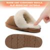 imageDREAM PAIRS Womens House Slippers Indoor Fuzzy Fluffy Furry Cozy Home Bedroom Comfy Winter Cute Warm Outdoor Shoes FuzzyEasyChesnut