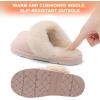 imageDREAM PAIRS Womens House Slippers Indoor Fuzzy Fluffy Furry Cozy Home Bedroom Comfy Winter Cute Warm Outdoor Shoes FuzzyEasyPink