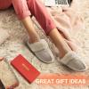 imageDREAM PAIRS Womens House Slippers Indoor Fuzzy Fluffy Furry Cozy Home Bedroom Comfy Winter Cute Warm Outdoor Shoes FuzzyEasySand