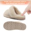 imageDREAM PAIRS Womens House Slippers Indoor Fuzzy Fluffy Furry Cozy Home Bedroom Comfy Winter Cute Warm Outdoor Shoes FuzzyEasySand