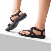 imageDREAM PAIRS Womens Walking Sandals With Arch Support Elastic Strap Summer Sport Athletic Casual Hiking Outdoor SandalAll Black