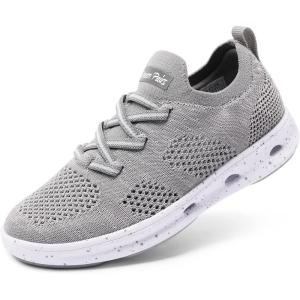 imageDREAM PAIRS Boys Girls Sneakers Kids Slip on Summer Quick Dry Lightweight Aqua Water ShoesGrey