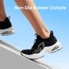 imageDREAM PAIRS Womens Slip On Walking Sneakers Air Cushion Tennis Shoes Slip Resistant Athletic Footwear for Nurse Casual Gym WorkoutBlack