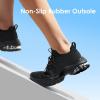 imageDREAM PAIRS Womens Slip On Walking Sneakers Air Cushion Tennis Shoes Slip Resistant Athletic Footwear for Nurse Casual Gym WorkoutBlack Monochrome