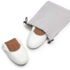 imageDREAM PAIRS Womens Ballet Flats Foldable Round Toe Dressy Comfortable Slip On Dress ShoesWhite