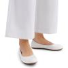 imageDREAM PAIRS Womens Ballet Flats Foldable Round Toe Dressy Comfortable Slip On Dress ShoesWhite