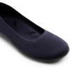 imageDREAM PAIRS Womens Ballet Flats Wide Toe Box Knit Flats for Women with Arch Support Comfortable Slip On Dressy Travel Work Business Office Shoes for WomenNavy