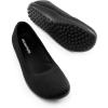 imageDREAM PAIRS Womens Ballet Flats Wide Toe Box Knit Flats for Women with Arch Support Comfortable Slip On Dressy Travel Work Business Office Shoes for WomenBlack