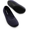 imageDREAM PAIRS Womens Ballet Flats Wide Toe Box Knit Flats for Women with Arch Support Comfortable Slip On Dressy Travel Work Business Office Shoes for WomenNavy