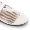 imageDREAM PAIRS Womens Mesh Ballet Flats Dressy Round Toe Comfortable Mary Jane Flat Shoes with Buckle StrapWhite
