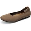 imageDREAM PAIRS Wide Ballet Flats Shoes for Women Width Foldable Knit Womens Flats with Arch Support Comfortable Shoes for Women Dressy Casual Work OfficeBrown