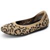 imageDREAM PAIRS Wide Ballet Flats Shoes for Women Width Foldable Knit Womens Flats with Arch Support Comfortable Shoes for Women Dressy Casual Work OfficeLeopard