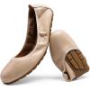 imageDREAM PAIRS Womens Ballet Flats Foldable Round Toe Dressy Comfortable Slip On Dress ShoesNude