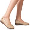 imageDREAM PAIRS Womens Ballet Flats Business Office Work Dress Shoes Comfortable Dressy Flats for WomenNude