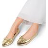 imageDREAM PAIRS Womens Foldable Flats Shoes Pointed Toe Ballet Flats Bowknot Comfort Slip on Dress ShoesGold